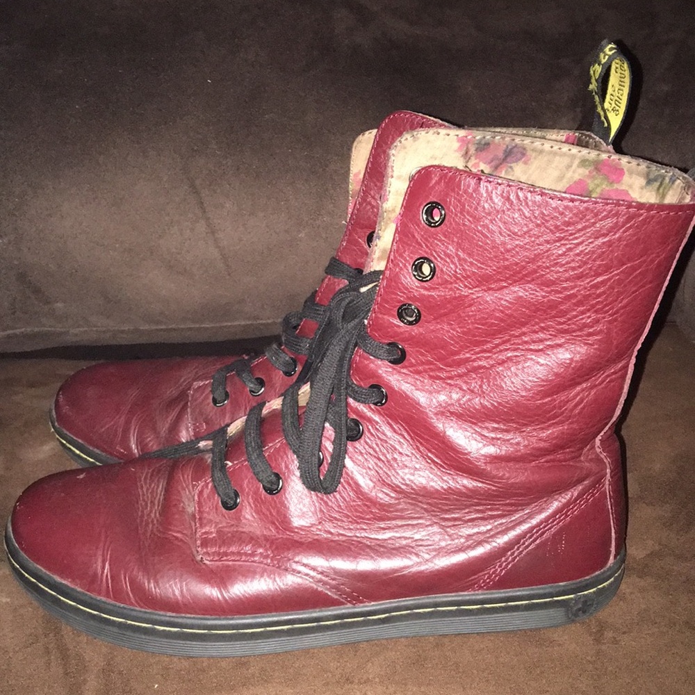 Burgundy Dr. Martens!